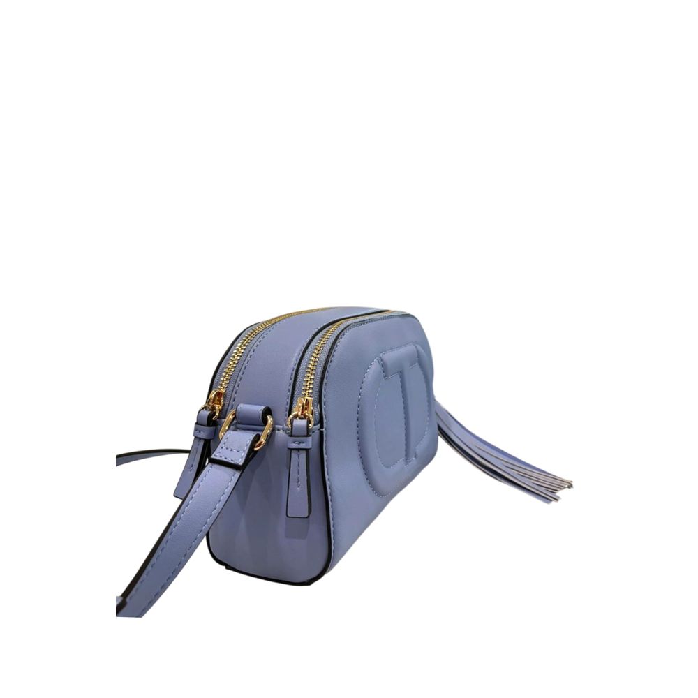Sac bandoulière Twinset bleu en PU pour femme