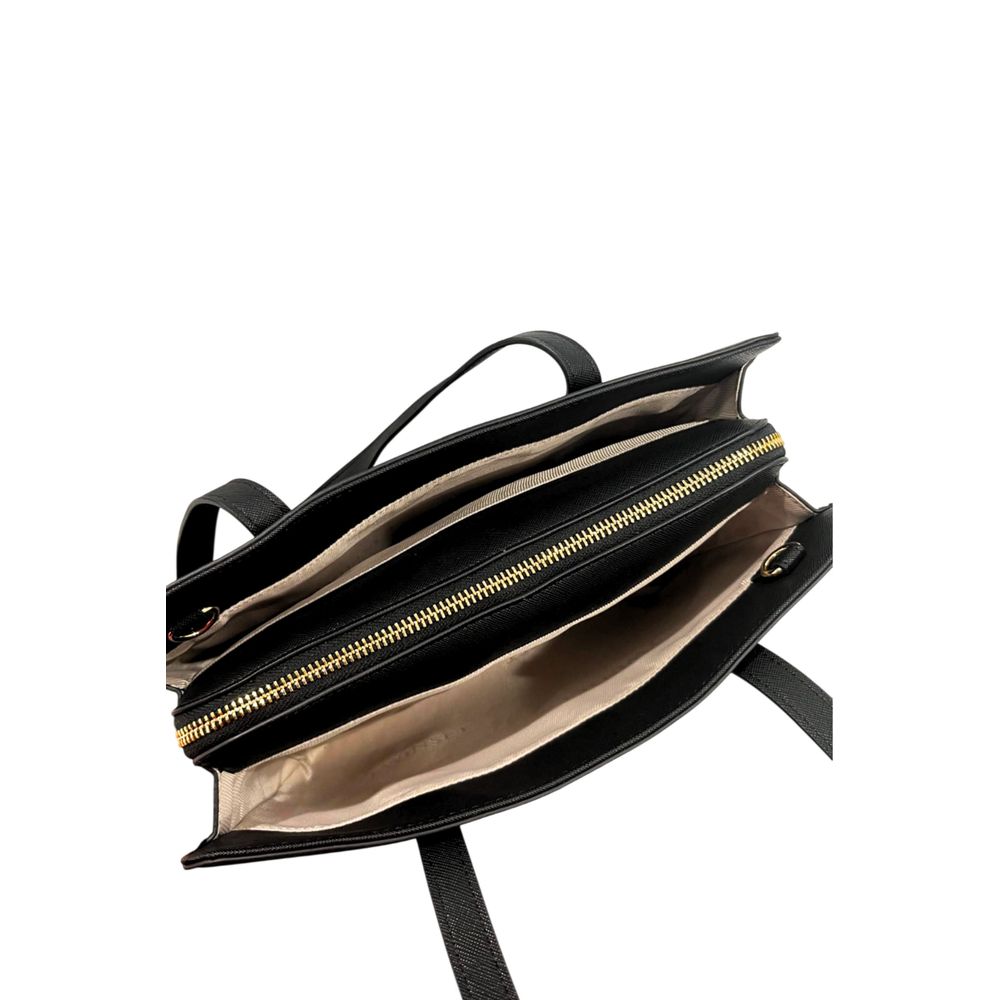 Sac bandoulière Twinset noir en similicuir pour femme