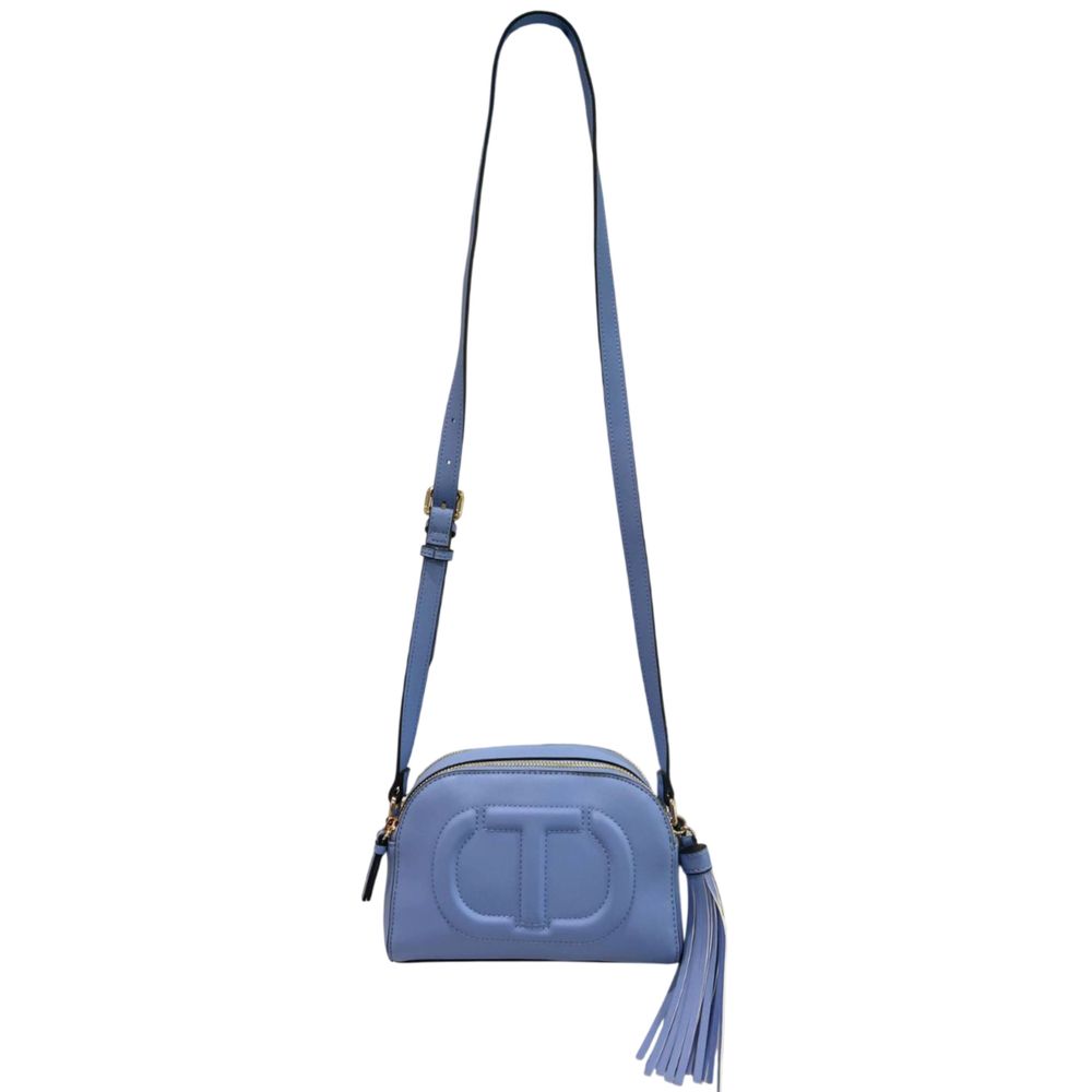 Sac bandoulière Twinset bleu en PU pour femme