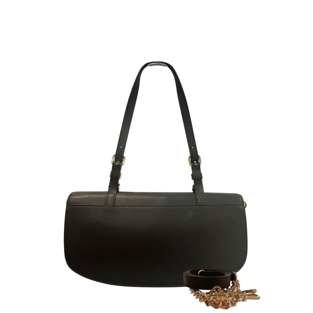 Sac bandoulière Twinset noir en similicuir pour femme