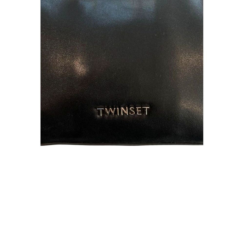 Sac à bandoulière Twinset en polyuréthane noir pour femme