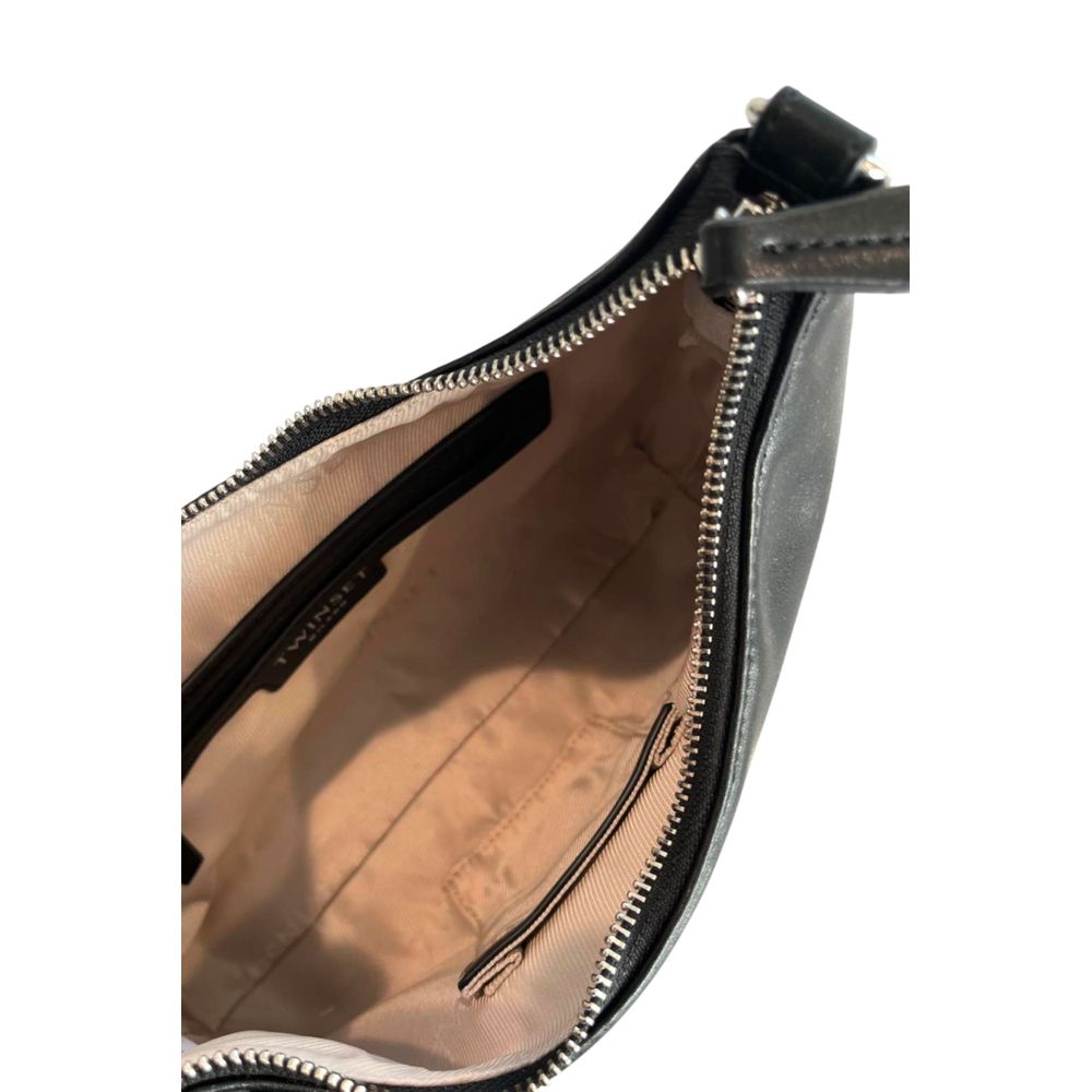 Sac à bandoulière Twinset en polyuréthane noir pour femme