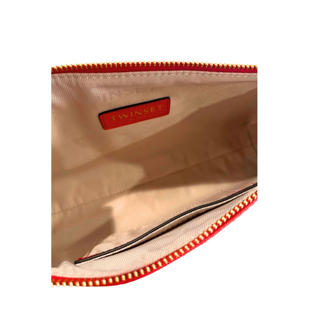 Sac bandoulière Twinset en similicuir rouge pour femme
