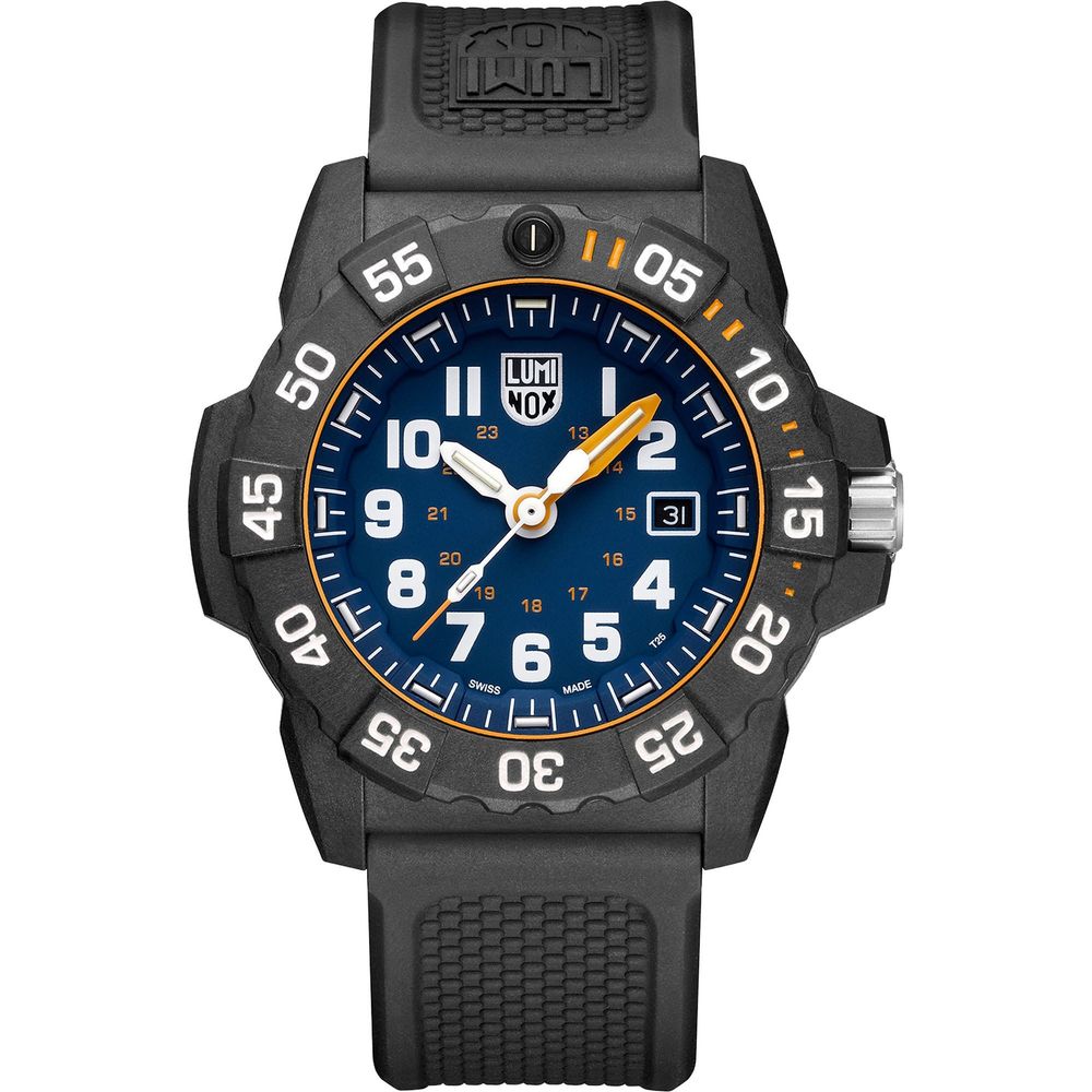 Montre de sport Luminox en caoutchouc noir