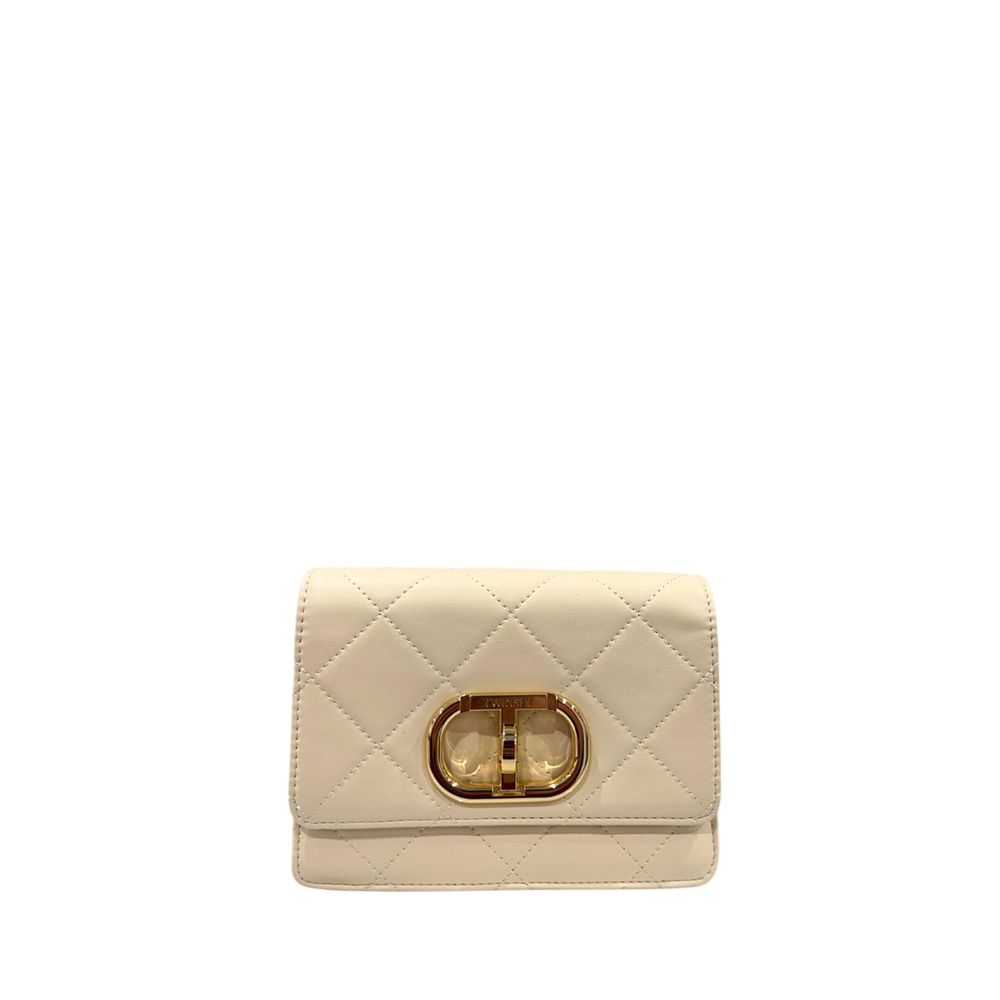 Sac bandoulière Twinset en similicuir beige pour femme