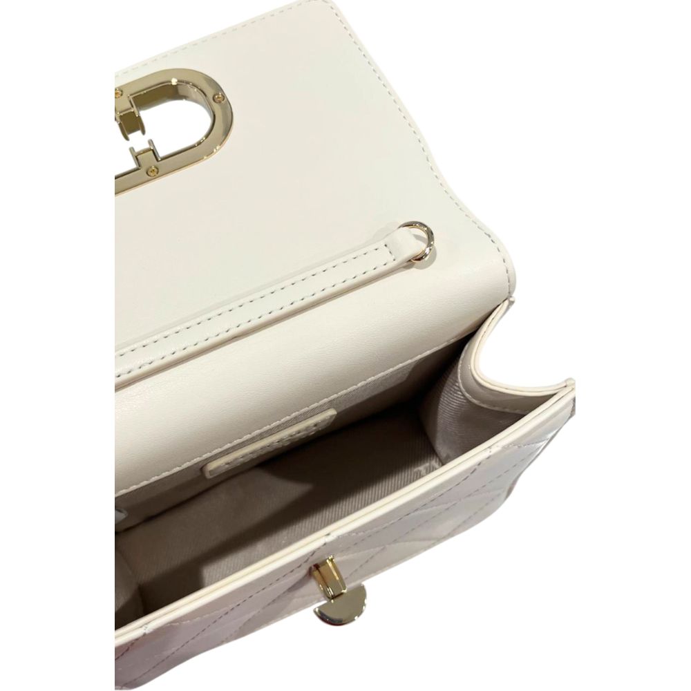 Sac bandoulière Twinset en similicuir beige pour femme