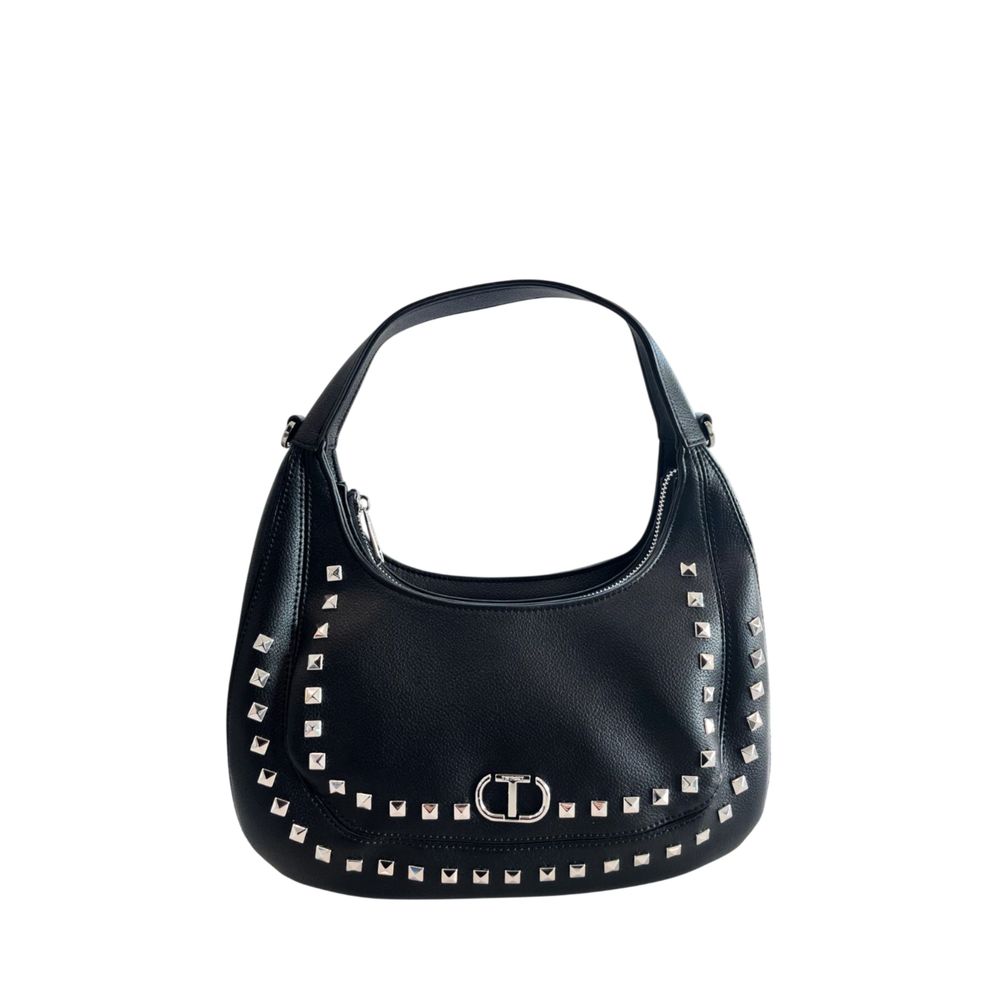 Sac bandoulière Twinset noir en similicuir pour femme