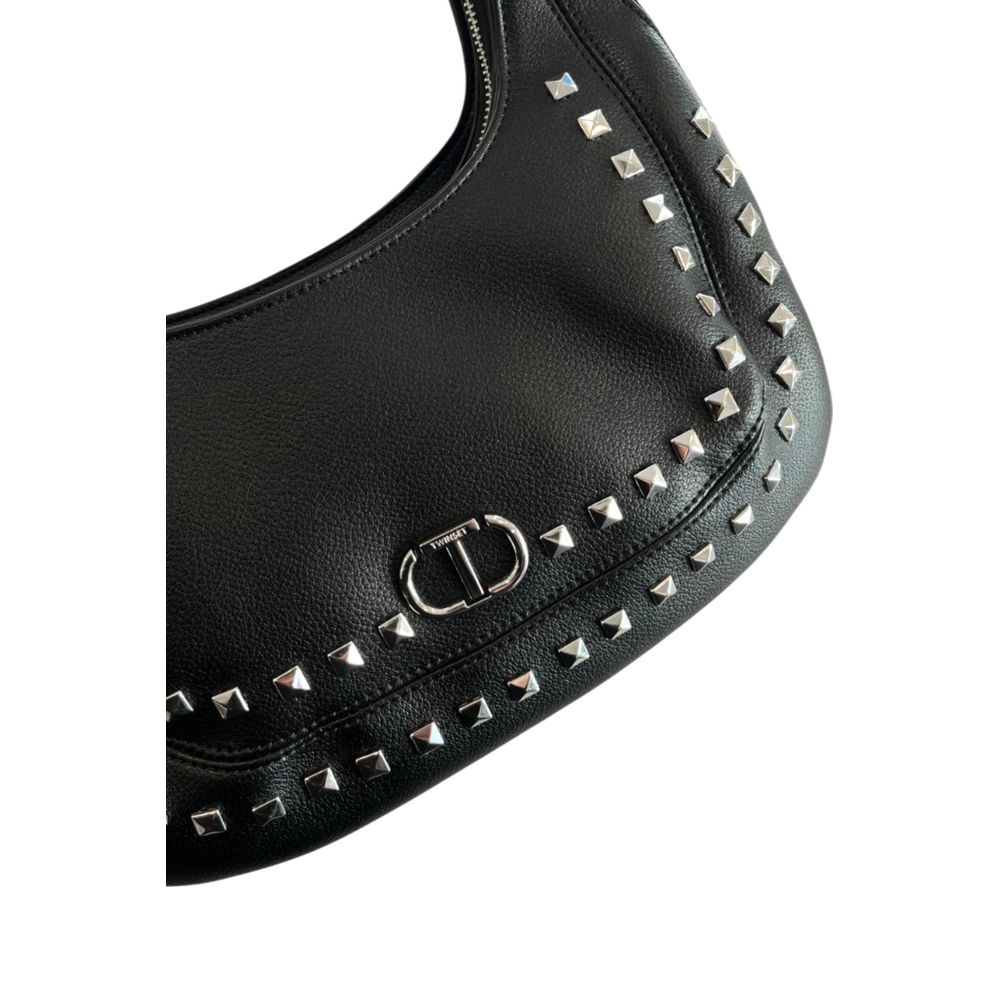 Sac bandoulière Twinset noir en similicuir pour femme