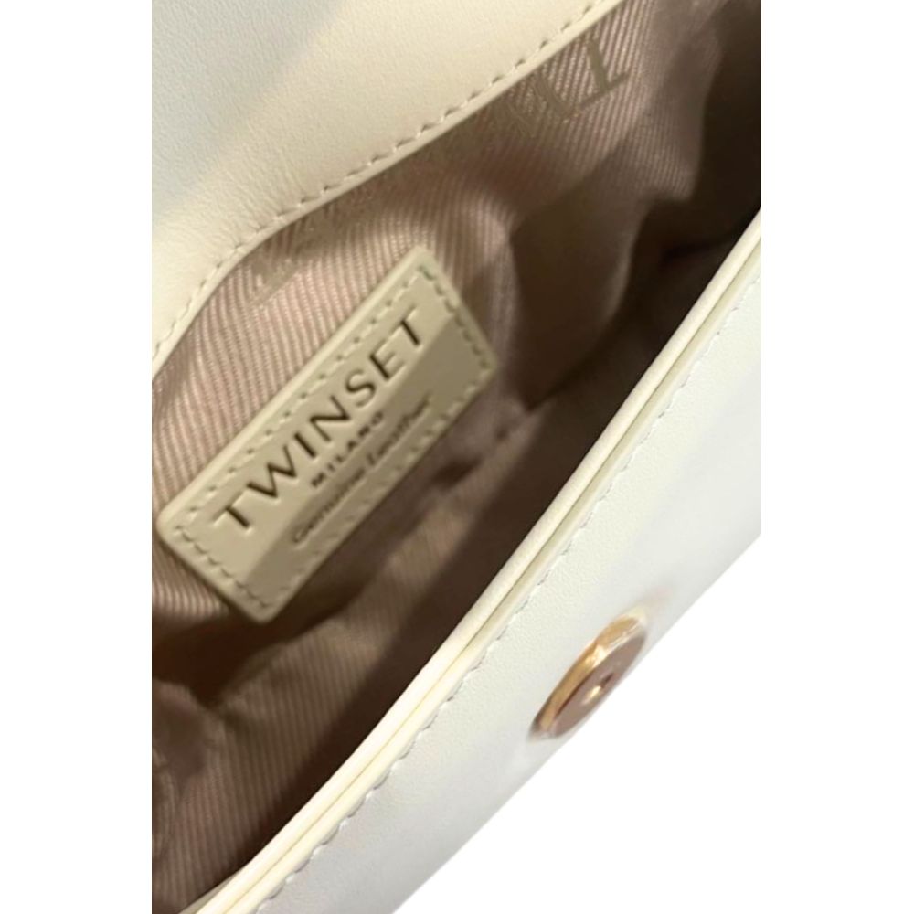 Twinset White PU Women Shoulder