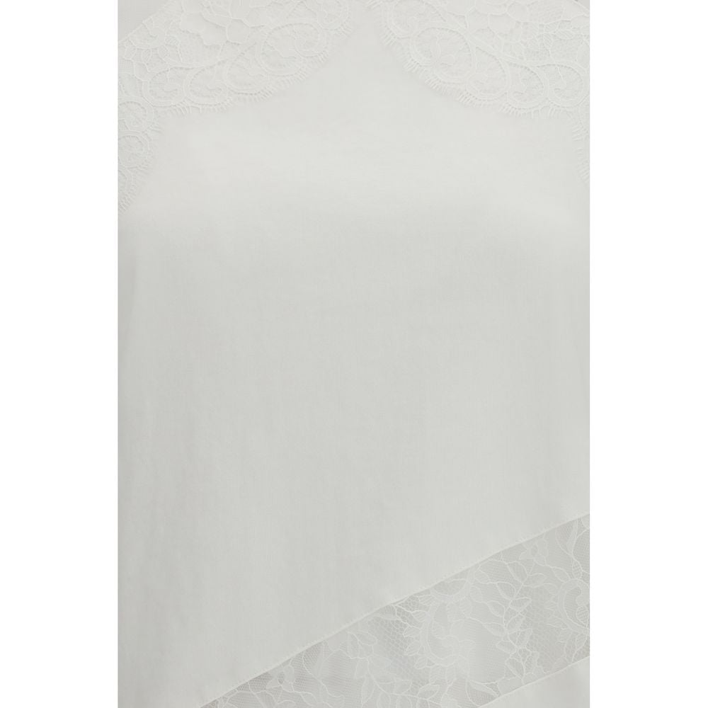 T-shirt sans manches en coton blanc PINKO