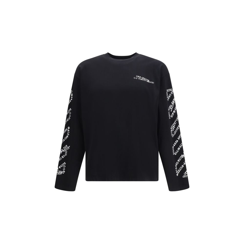 Off-White Black Long Sleeve T-Shirt for Men