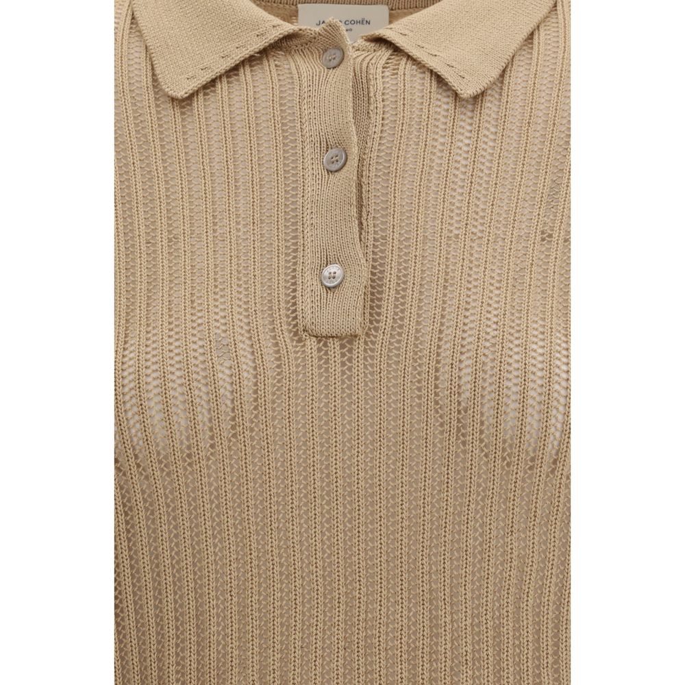 Jacob Cohen Beige Polo Shirt for Women detail view