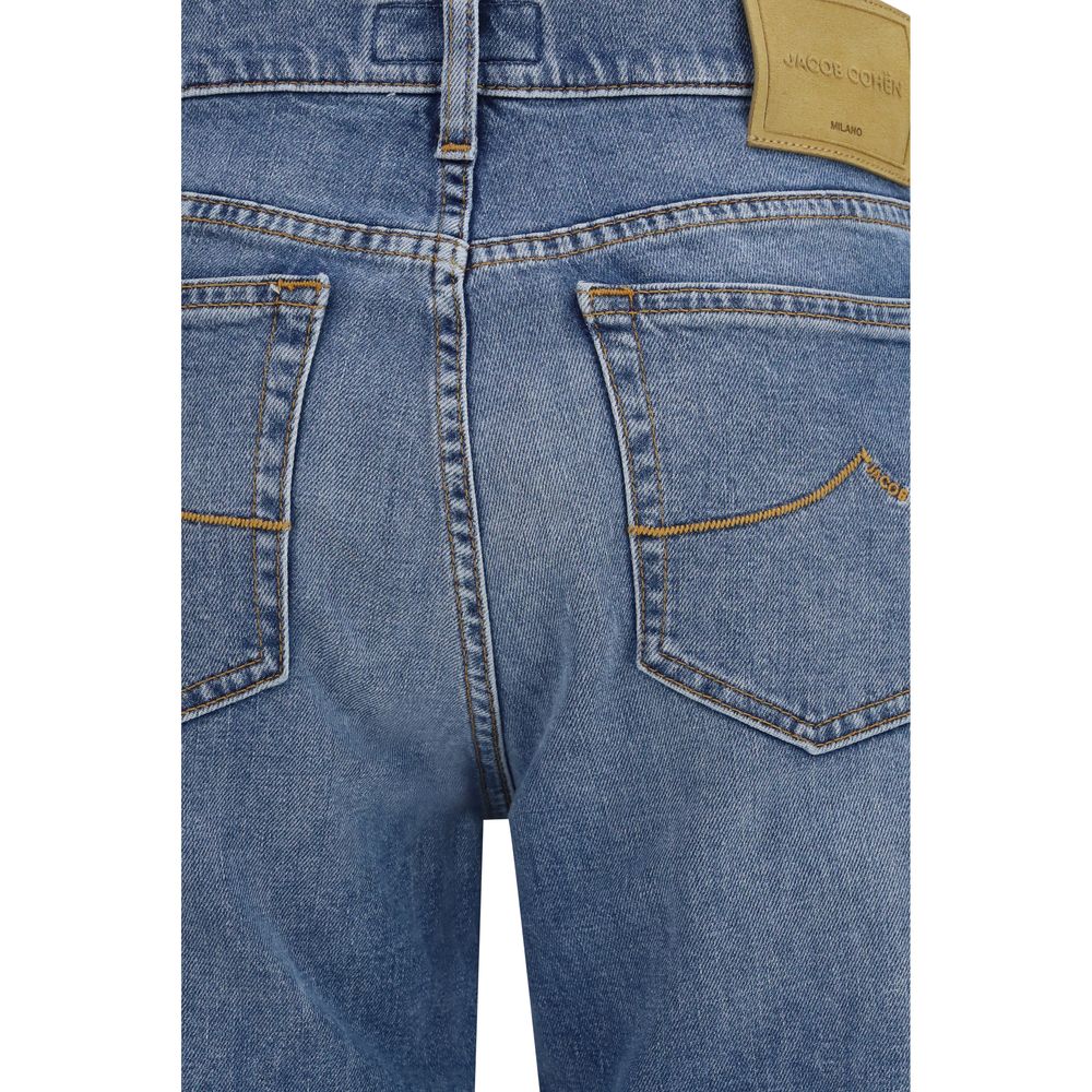 Jacob Cohen Blue Straight Leg Jeans for Women detail view