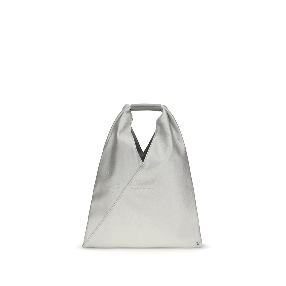 Sac à main MM6 en polyéthylène argenté
