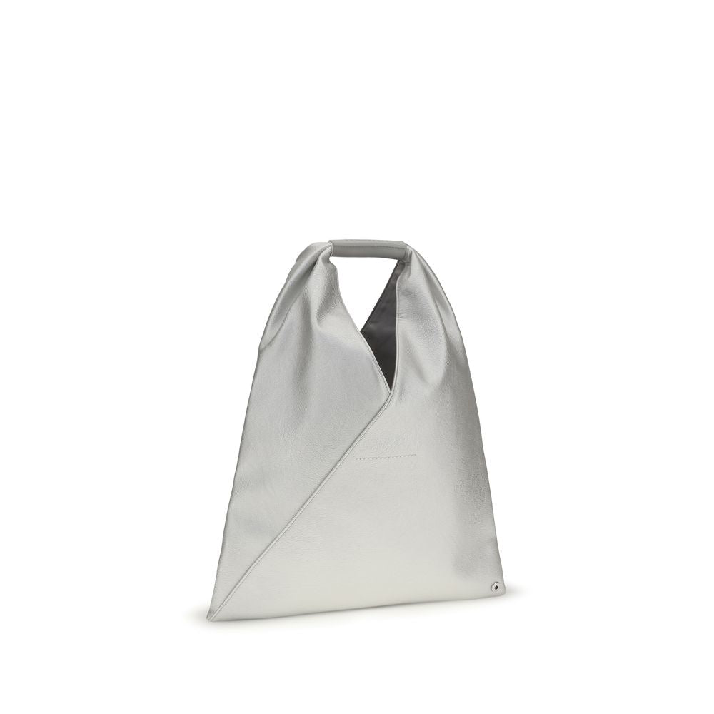 Sac à main MM6 en polyéthylène argenté