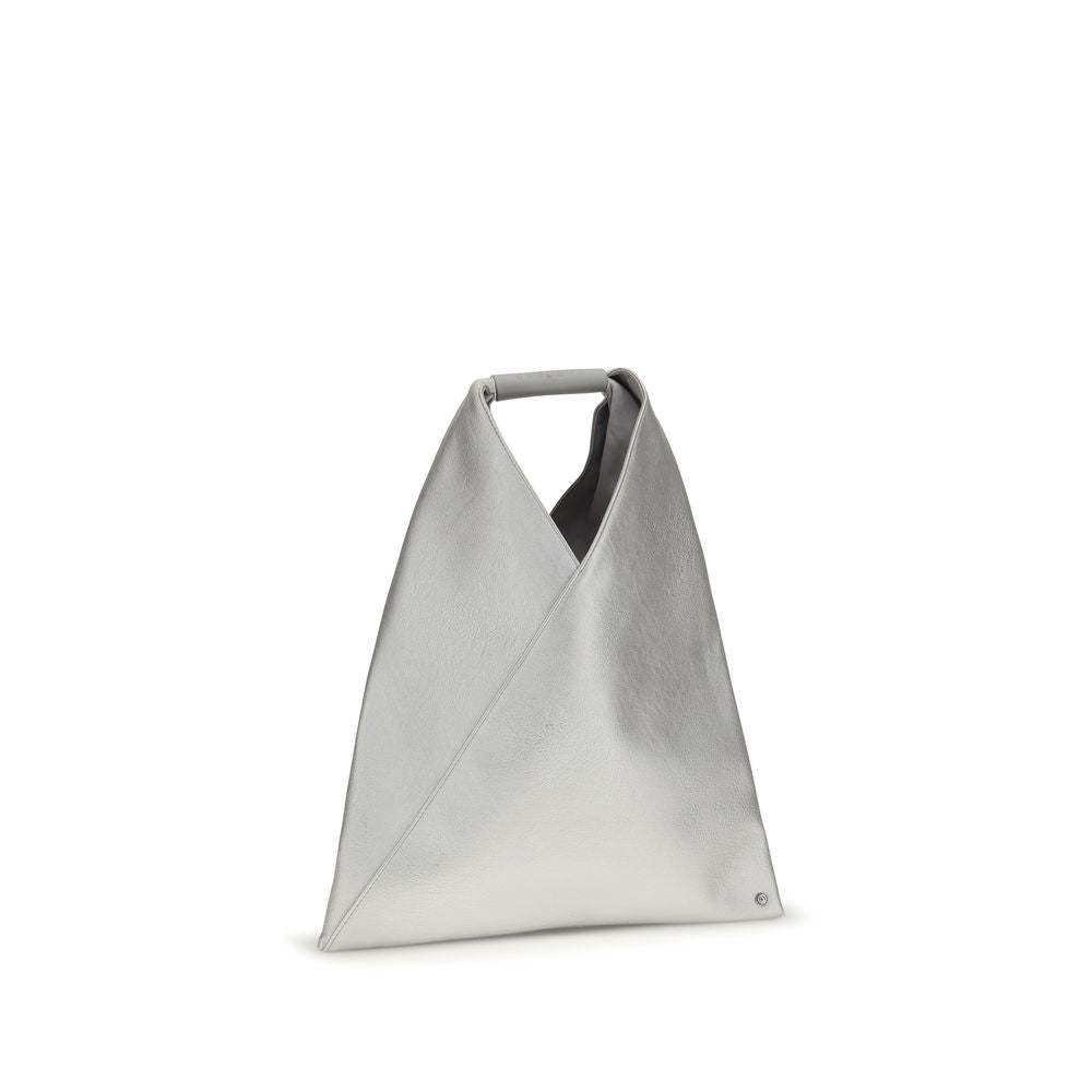 Sac à main MM6 en polyéthylène argenté
