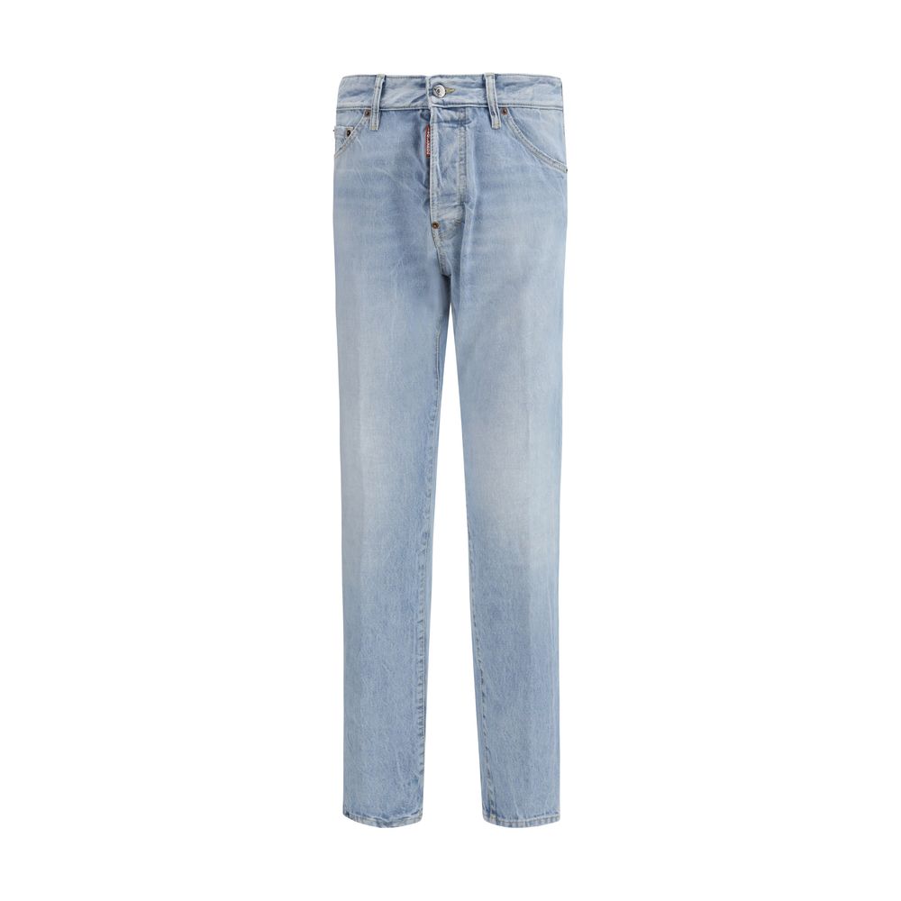 Dsquared² Blue Straight Leg Jeans for Men