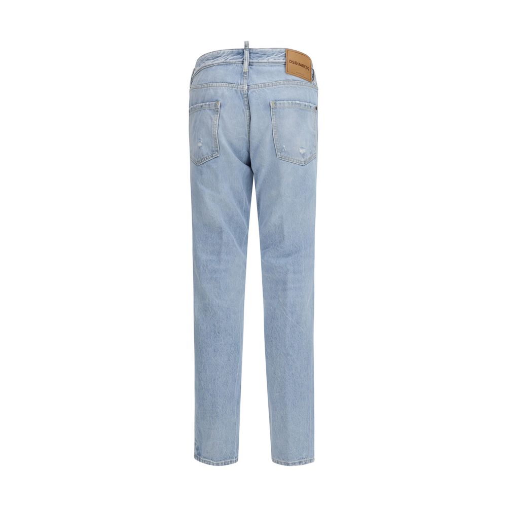 Dsquared² Blue Straight Leg Jeans for Men alternate view