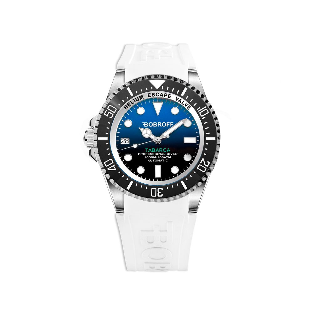 Montre sport en caoutchouc blanc Bobroff