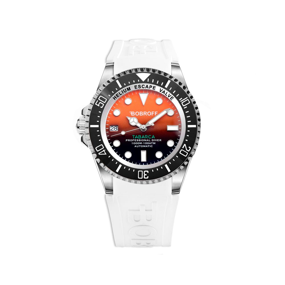 Montre sport en caoutchouc blanc Bobroff
