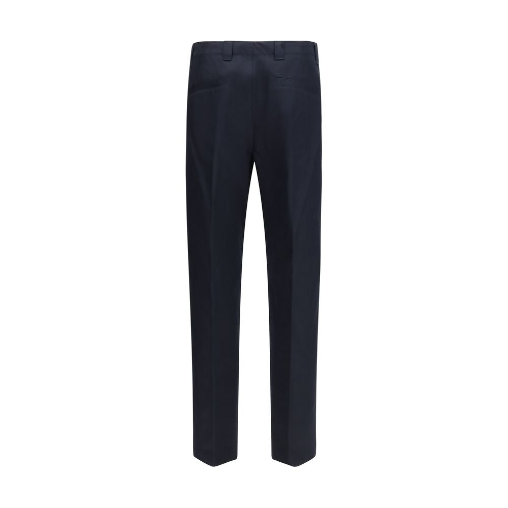 Pantalon décontracté en coton bleu Gucci