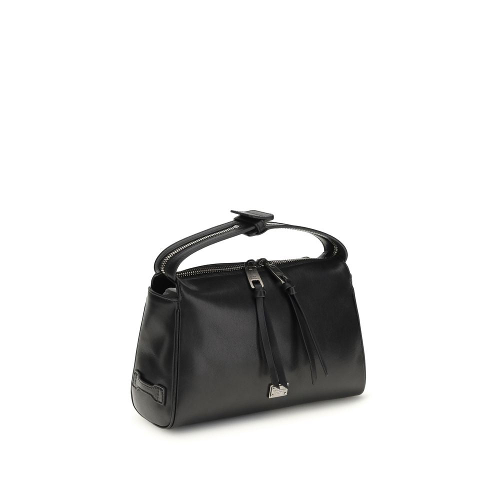 Sac à main Dolce & Gabbana en cuir de veau noir Bos Taurus