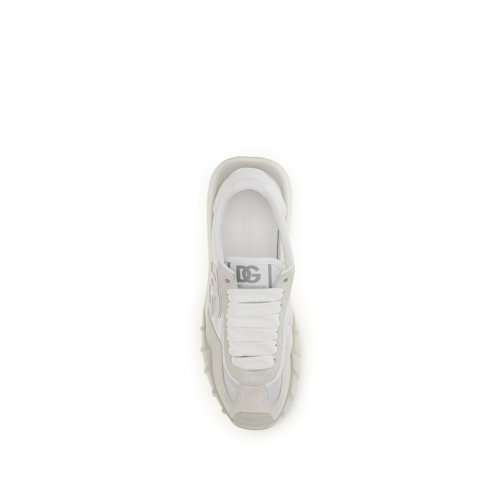 Dolce & Gabbana White Athletic Sneakers for Men side view