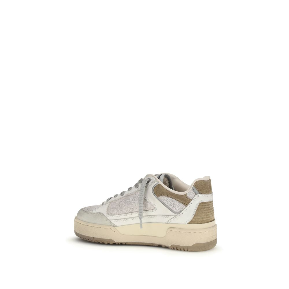 Baskets épaisses Golden Goose en cuir de veau blanc Bos Taurus
