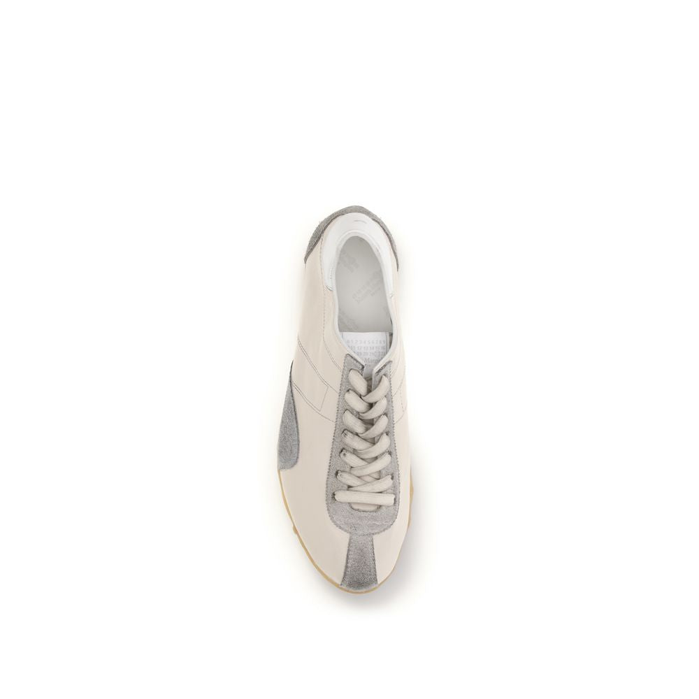 Maison Margiela Beige Athletic Sneakers for Men side view