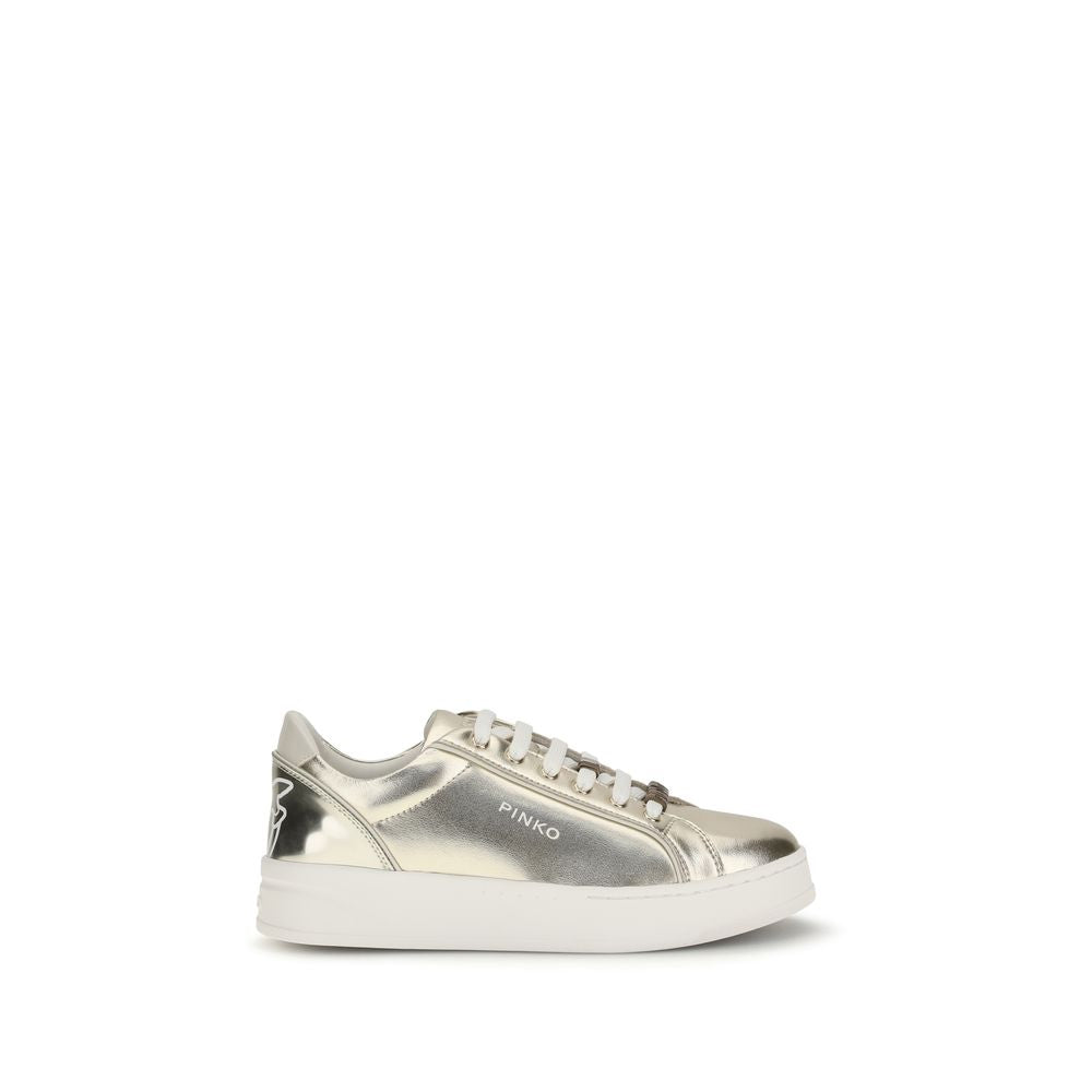 PINKO Gold Platform Sneakers for Women