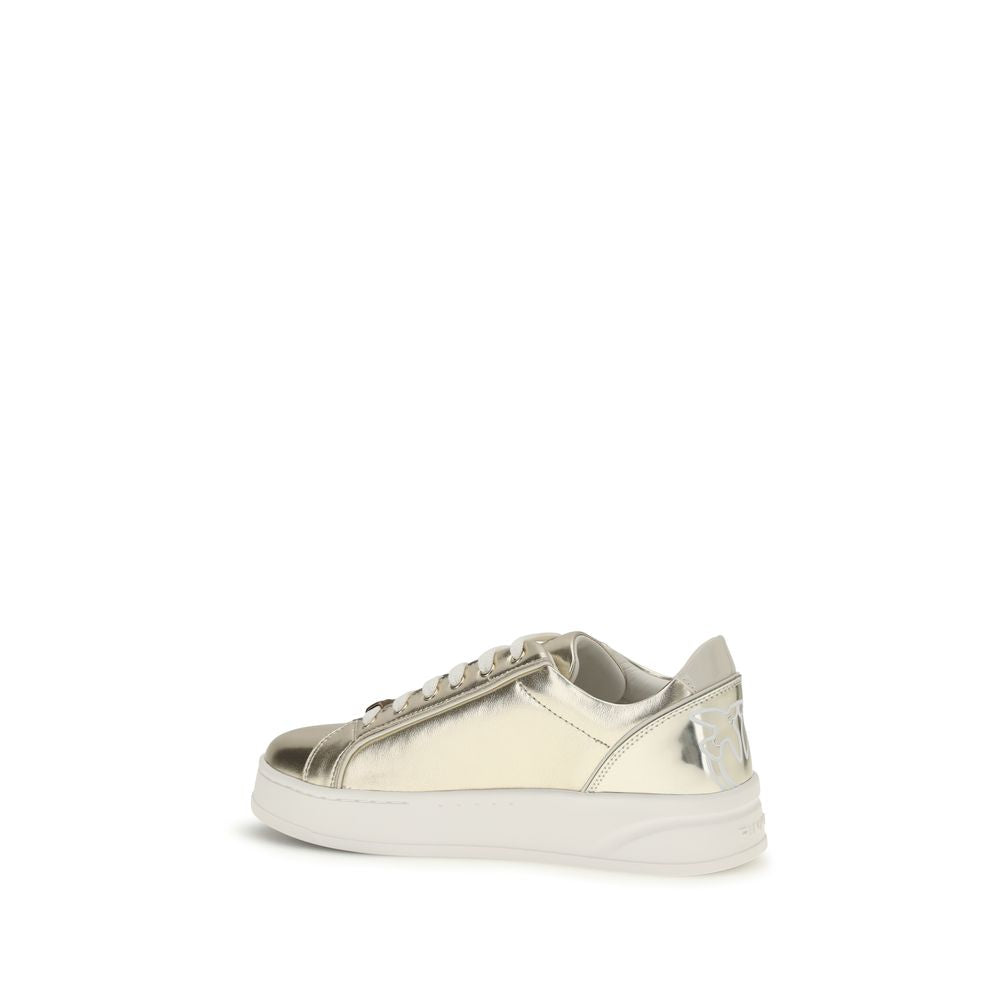 PINKO Gold Platform Sneakers for Women detail view