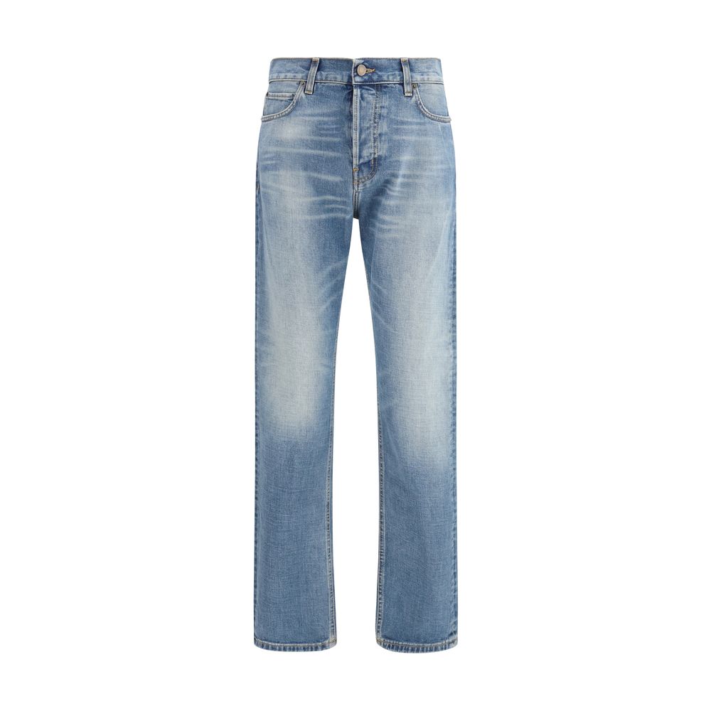 Jean droit Haikure en coton bleu