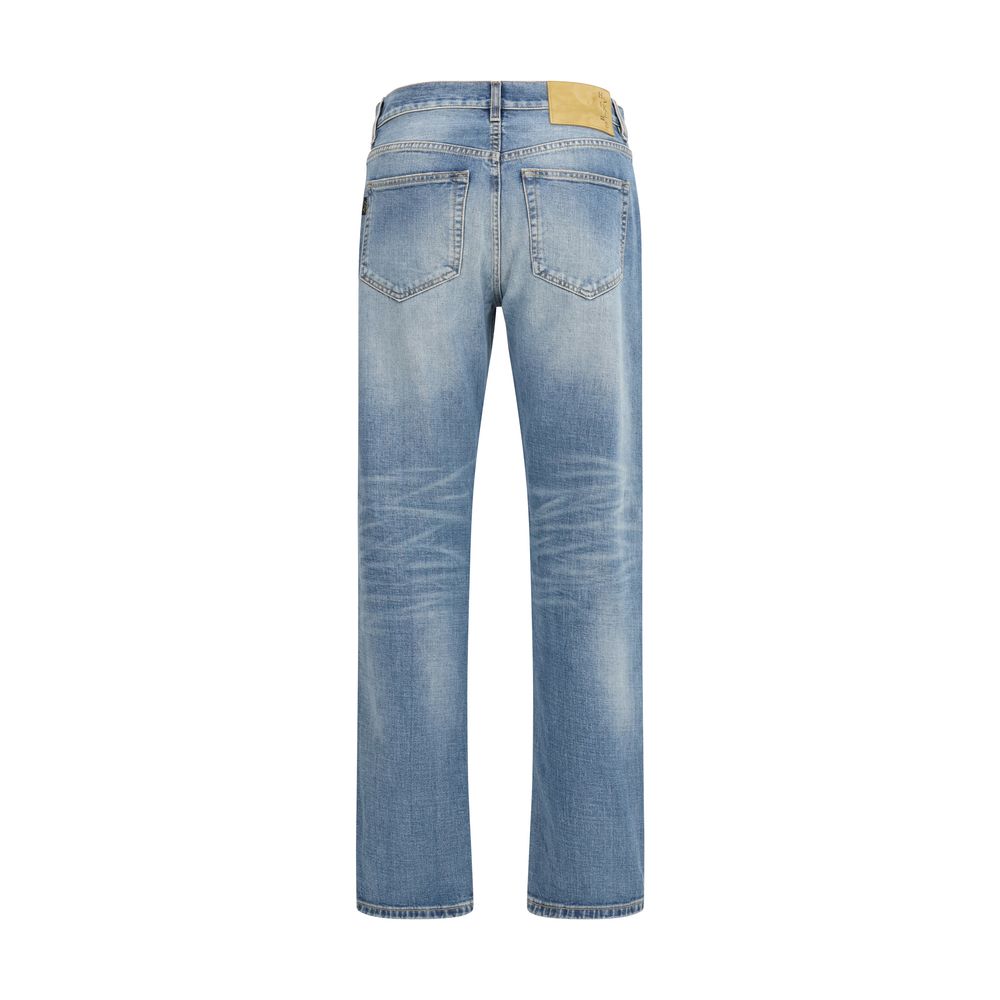 Jean droit Haikure en coton bleu