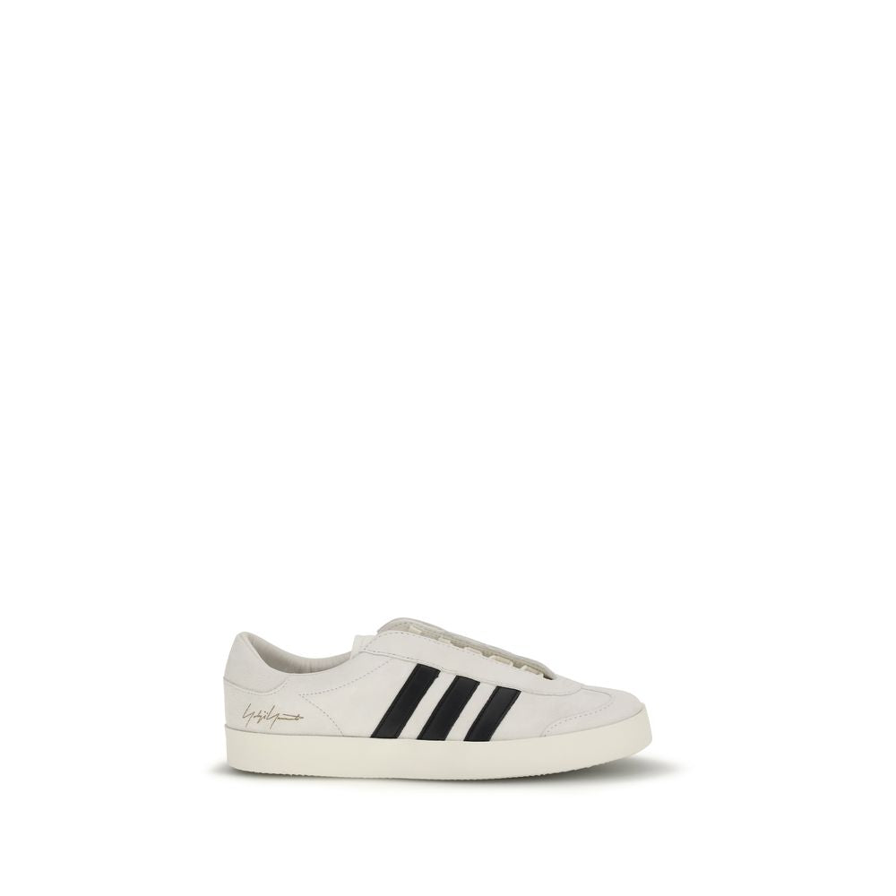 Baskets basses Y-3 en cuir de veau beige Bos Taurus