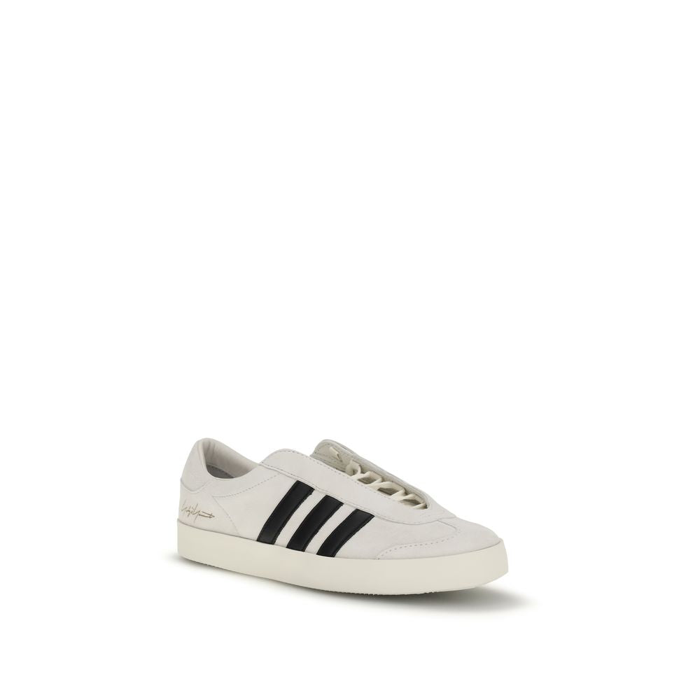 Baskets basses Y-3 en cuir de veau beige Bos Taurus