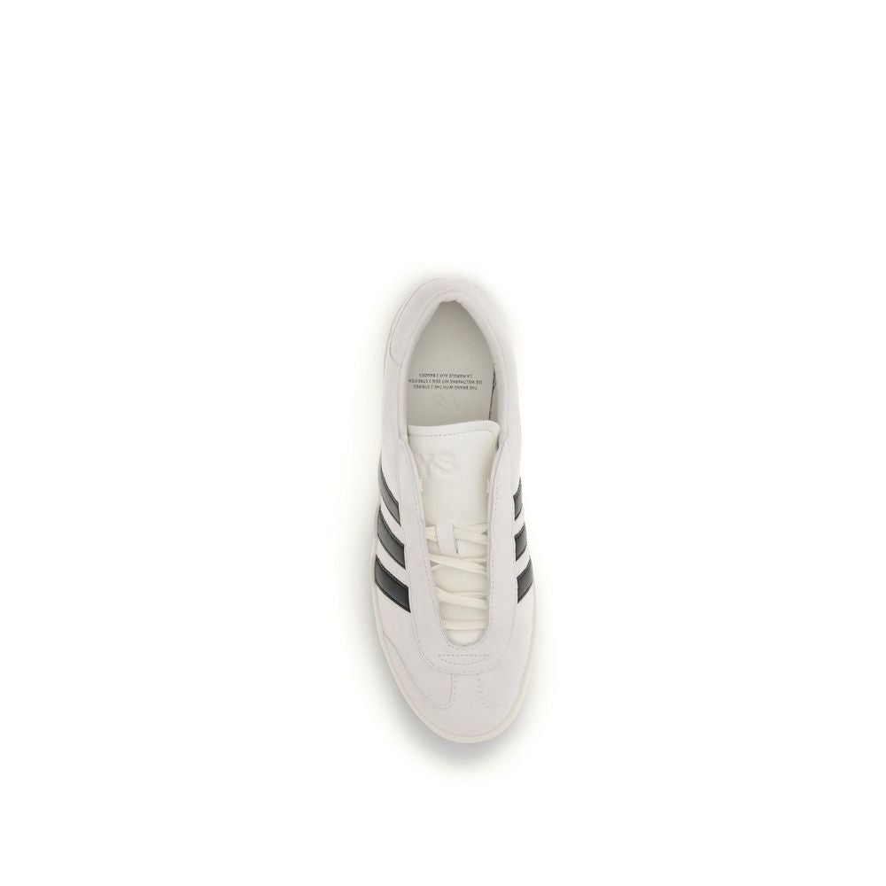 Baskets basses Y-3 en cuir de veau beige Bos Taurus