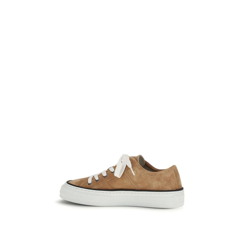 Brunello Cucinelli Beige Low Top Sneakers for Women detail view