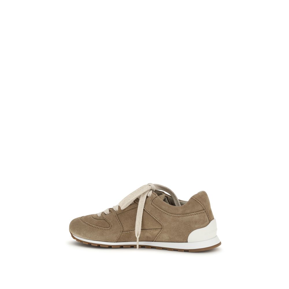 Brunello Cucinelli Beige Low Top Sneakers for Women detail view