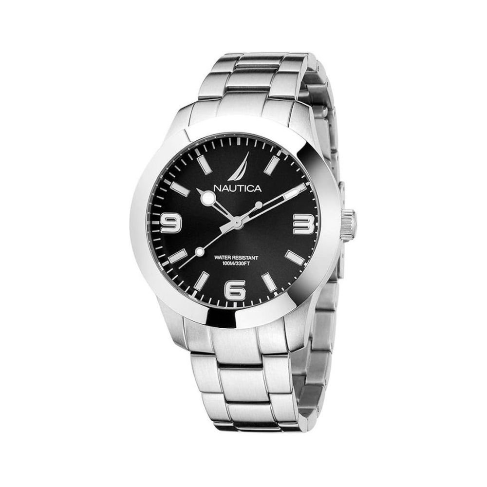 NAUTICA Gray Stainless Steel Dress Watch