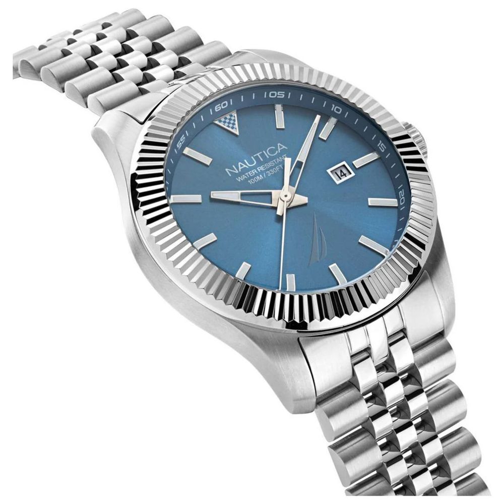 NAUTICA Gray Stainless Steel Dress Watch