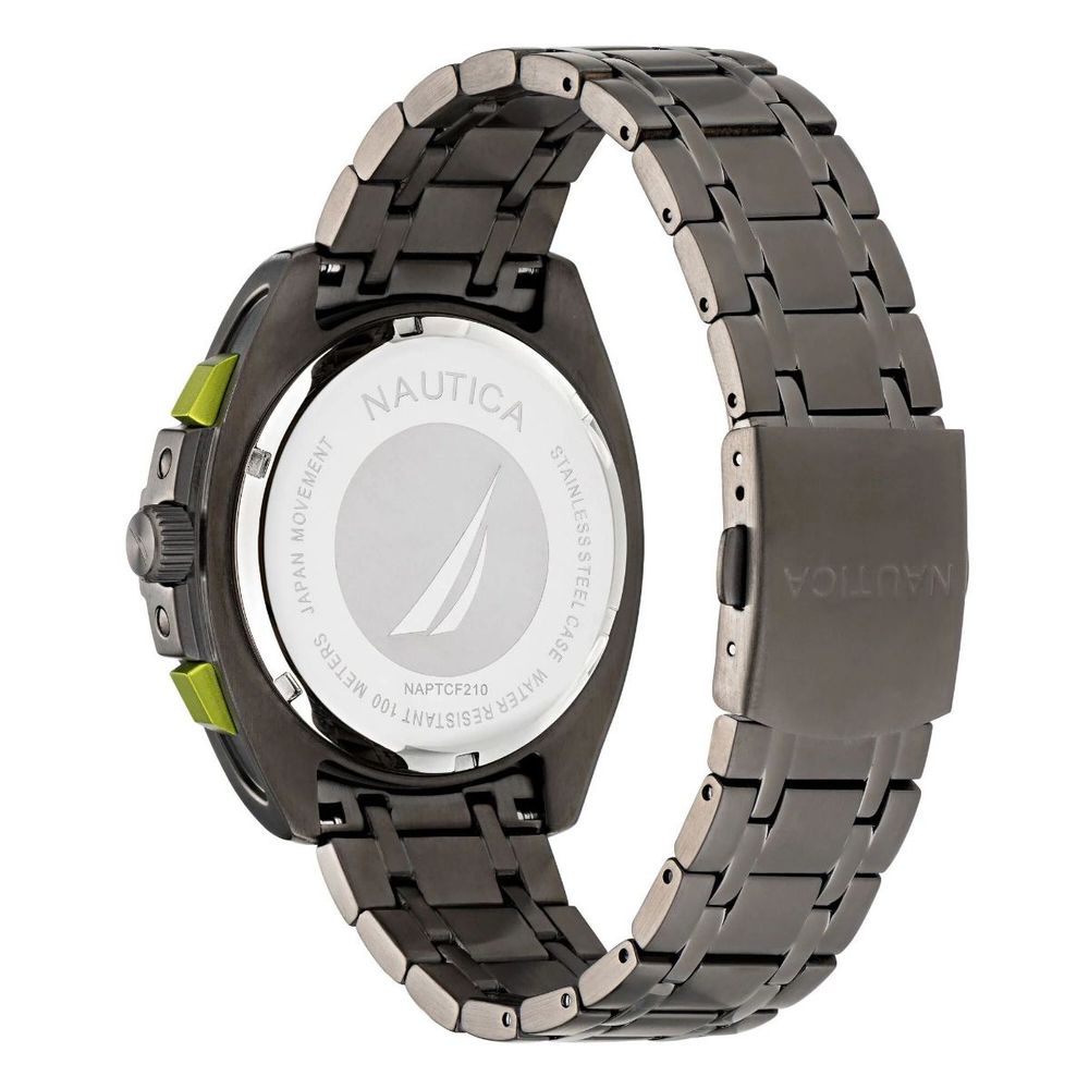 Montre de sport NAUTICA grise en acier inoxydable