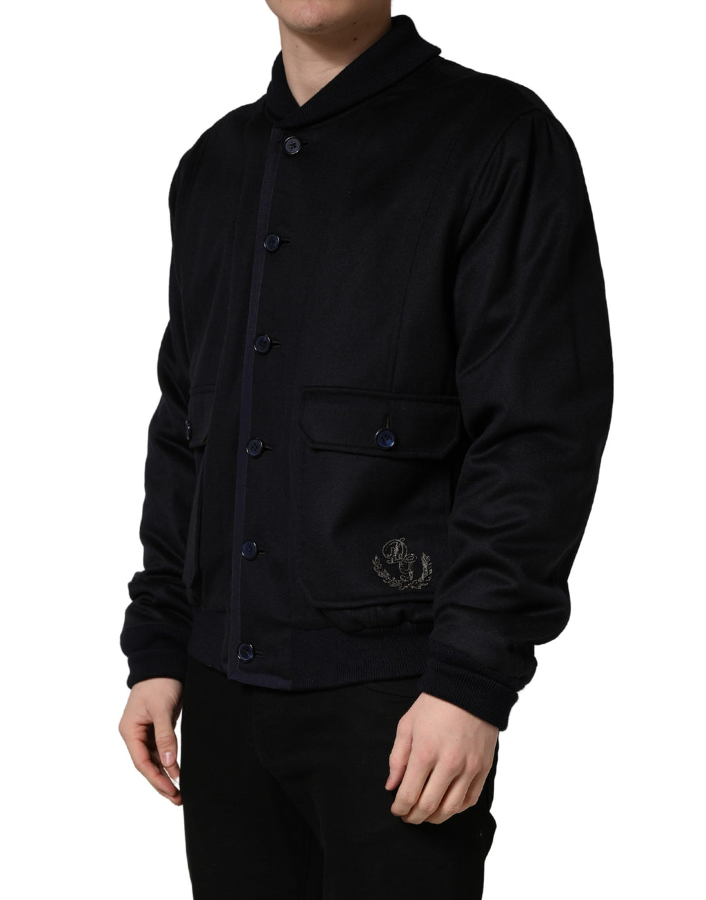Dolce & Gabbana Black Bomber for Men detail view