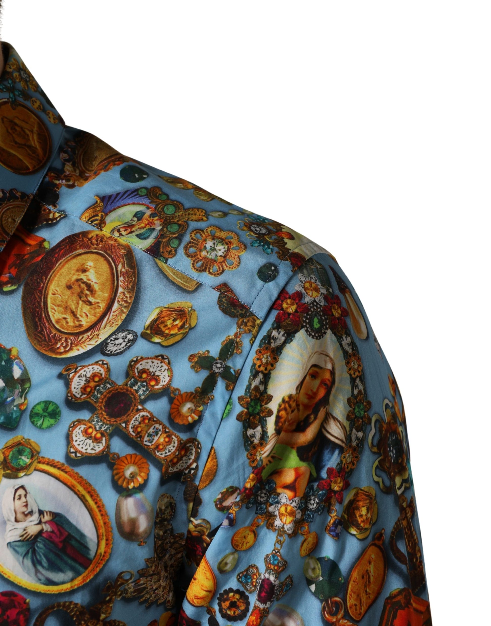 Dolce & Gabbana Blue Dress Shirt for Men additional view