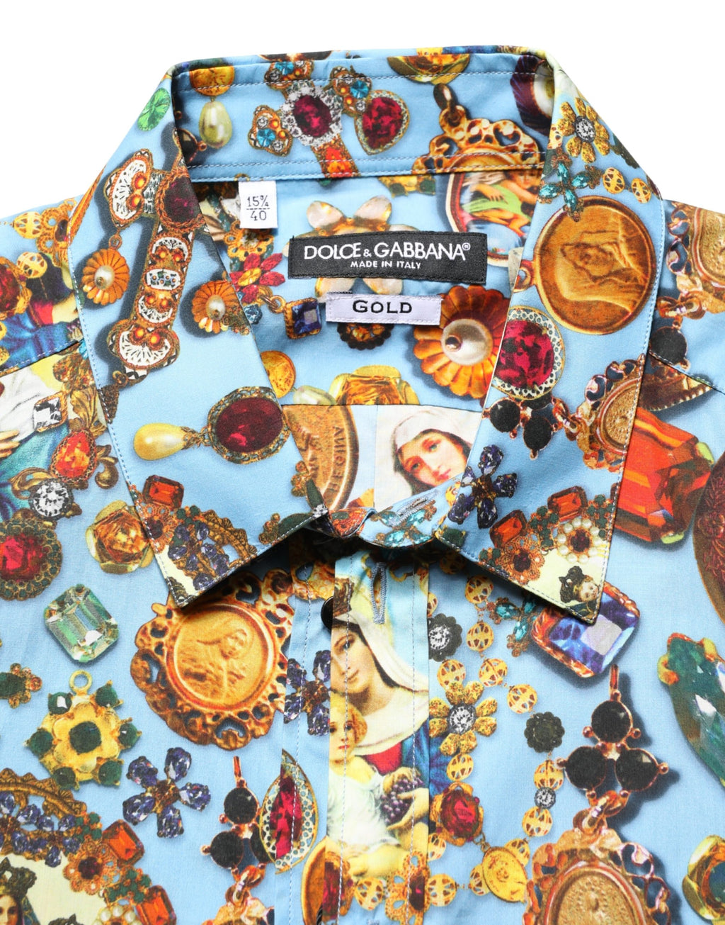 Dolce & Gabbana Blue Dress Shirt for Men additional view