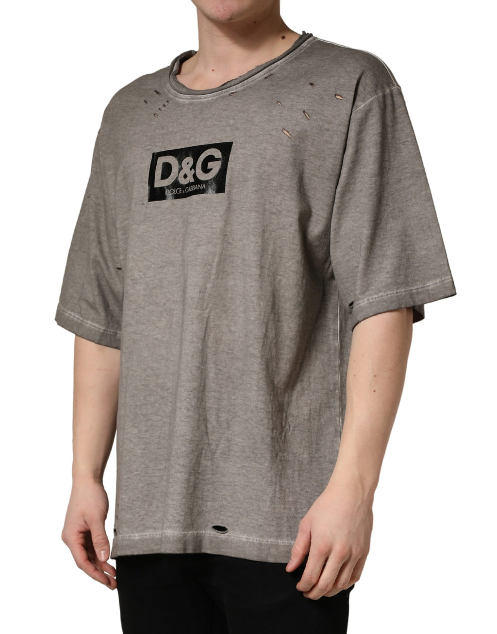 Dolce & Gabbana Grey T-Shirt for Men detail view