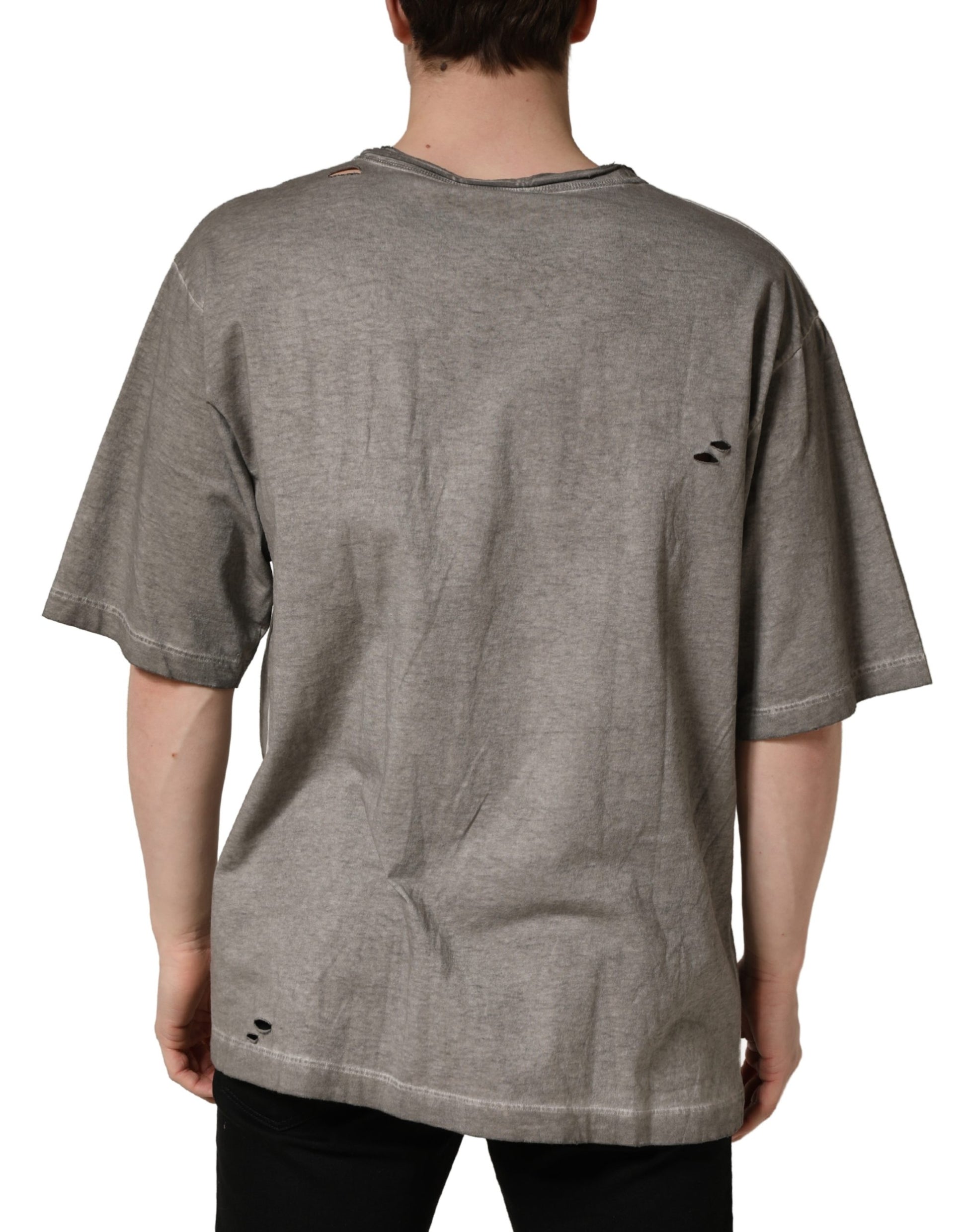 Dolce & Gabbana Grey T-Shirt for Men side view