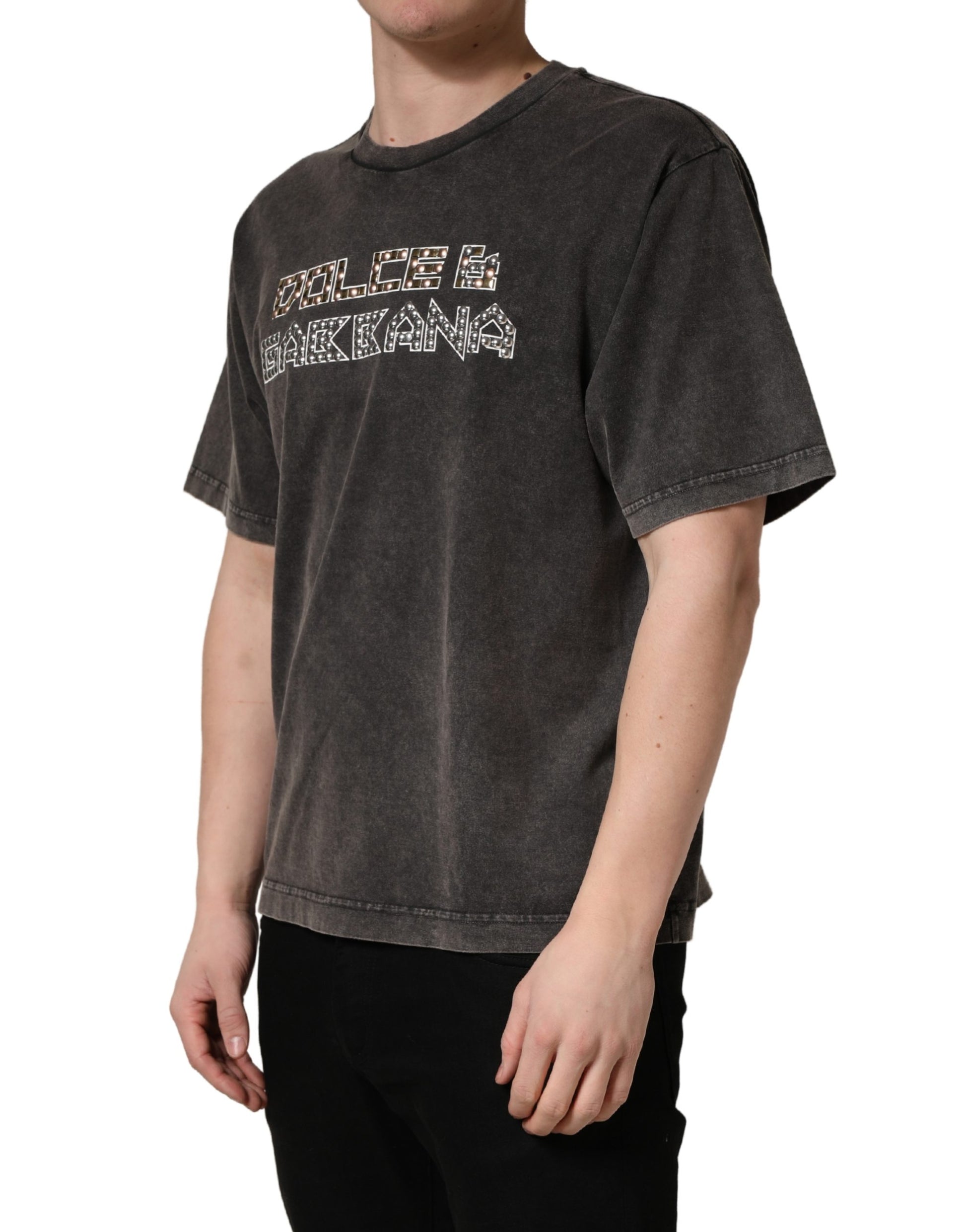 Dolce & Gabbana Grey T-Shirt for Men detail view