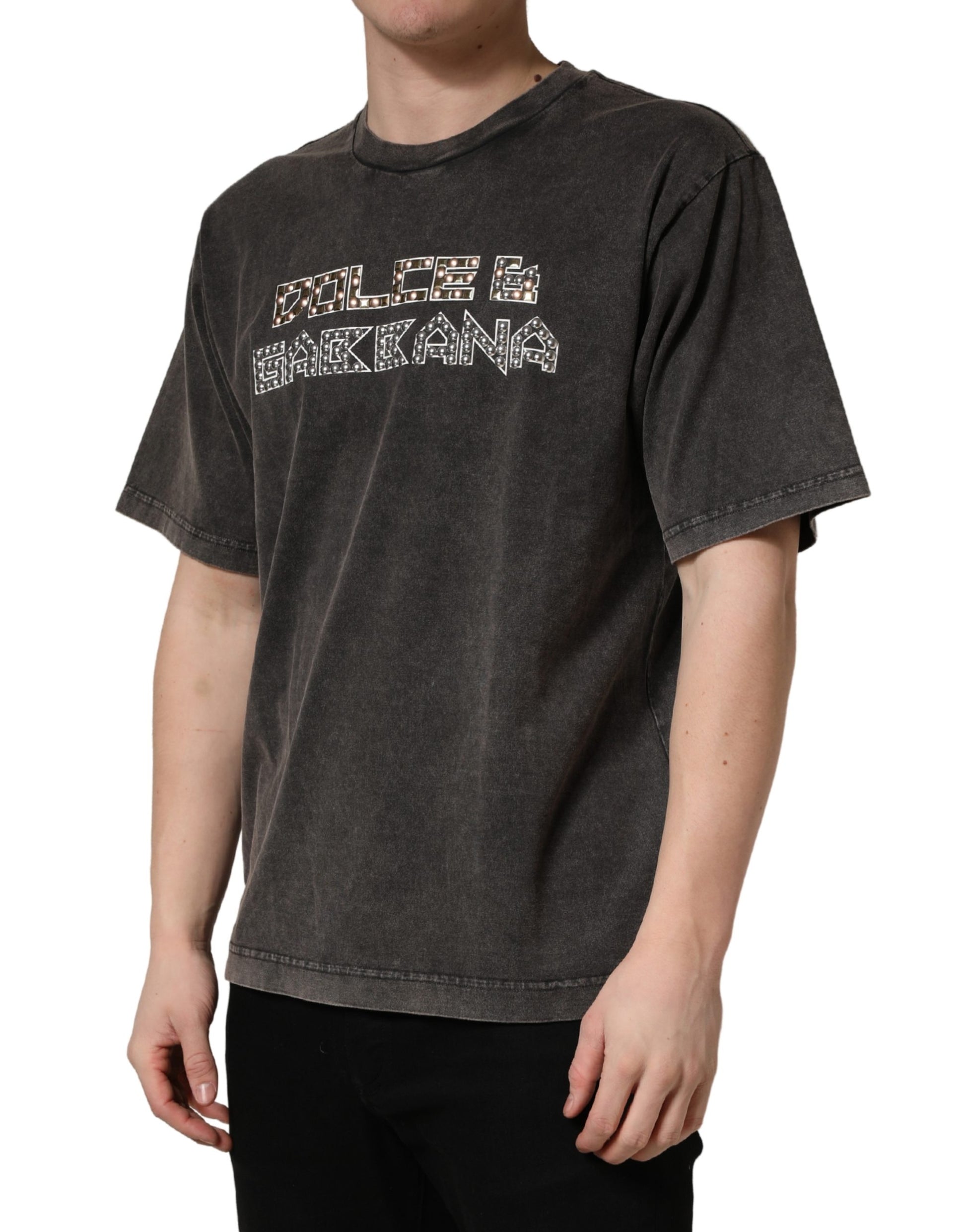Dolce & Gabbana Grey T-Shirt for Men detail view