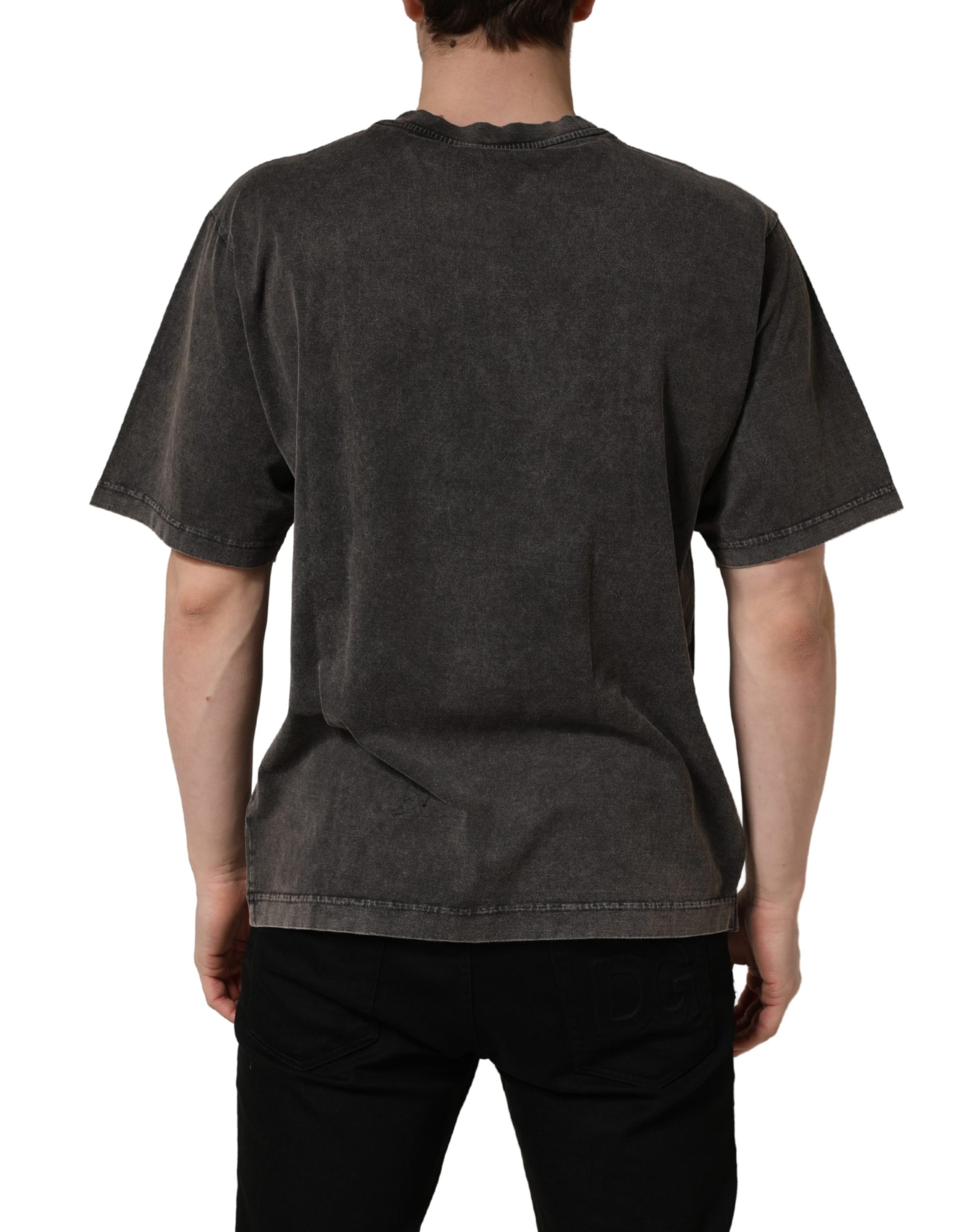 Dolce & Gabbana Grey T-Shirt for Men side view