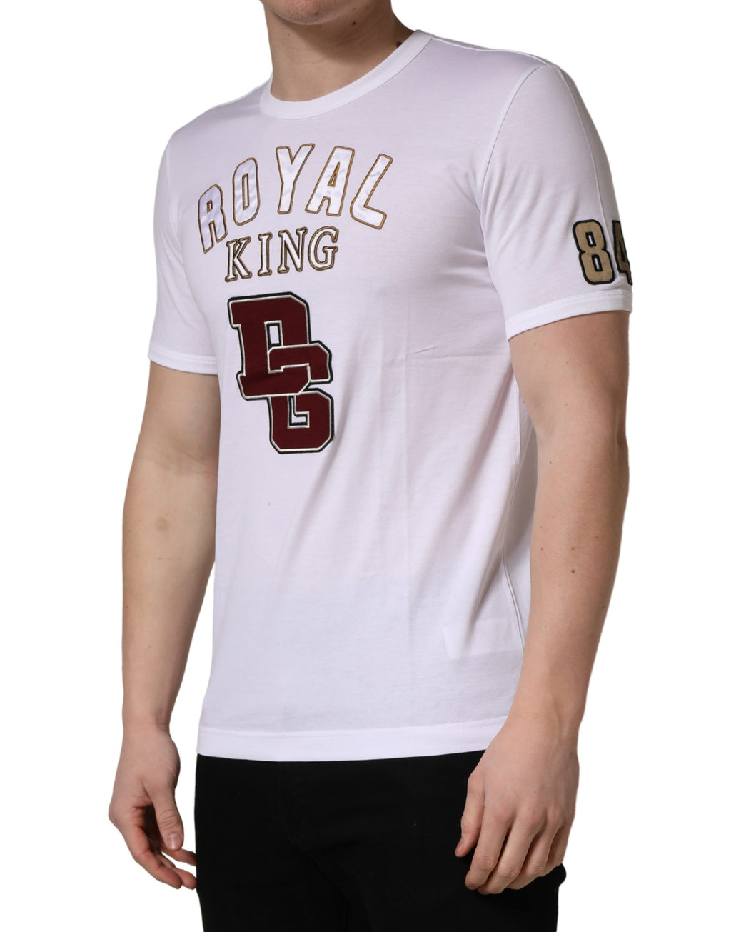 Dolce & Gabbana White Short-Sleeve Shirt for Men detail view